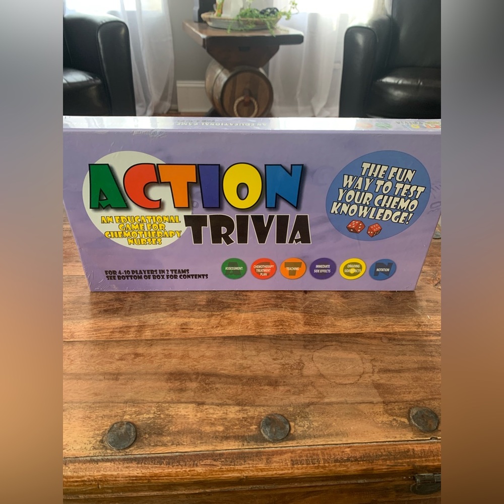 New Sealed Action Trivia Educational Game for Chemotherapy Nurses 2005